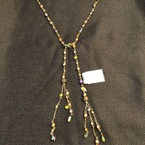 Beaded lariat necklace NWT